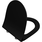 Крышка-сиденье VitrA Sento 120-483-009 тонкое, микролифт, черный матовый &mdash; 
