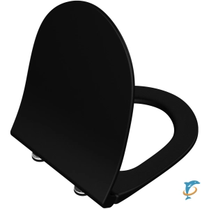 Крышка-сиденье VitrA Sento 120-483-009 тонкое, микролифт, черный матовый  (120-483-009)