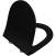 Крышка-сиденье VitrA Sento 120-483-009 тонкое, микролифт, черный матовый