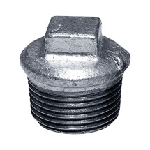Заглушка чугунная оцинкованная EE 3/4&quot; наружная резьба — 