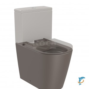 Чаша Roca Inspira Round напольная 600 Rimless, BTW, кофейный 342529660  (342529660)