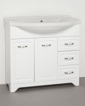 Мебель для ванной Style Line Олеандр-2 90 (3 ящ.) белая — 
