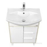 Тумба под раковину Aquaton Рико 65 белый, ясень фабрик 1A213301RIB90 — 