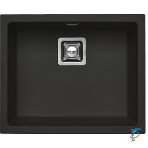Мойка кухонная Alveus QUADRIX 50 GRANITAL+ DEEP BLACK-G90 560X460X200 с сифоном 1133398  (1149138)