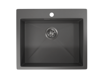 Стальная кухонная мойка Granula GR-5951 графит матовый — 