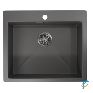 Стальная кухонная мойка Granula GR-5951 графит матовый  (GR-5951 графит матовый)