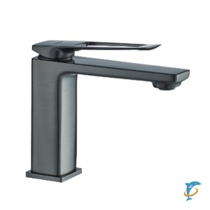 Смеситель для раковины HAIBA HB10817-3 латунь, оружейная сталь (HB10817-3)