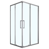 Душевое ограждение Loranto 120x80x190 раздвижная дверь, универсальная, прозрачное стекло 6 мм, профиль серый матовый (CS-AB01GG-128) &mdash; 