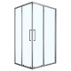 Душевое ограждение Loranto 120x80x190 раздвижная дверь, универсальная, прозрачное стекло 6 мм, профиль серый матовый (CS-AB01GG-128)  (CS-AB01GG-128)