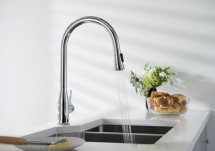 Смеситель для кухни с выдвижной лейкой Timo Saona 2336/00FL хром — 