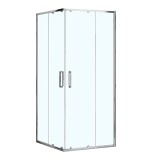 Душевое ограждение Loranto NEO 90x90x190, профиль серебро, без поддона (CS-21809) &mdash; 