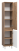Шкаф-пенал Brevita Dakota 35 подвесной/напольный, правый, белый