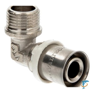 Пресс уголок VALTEC 16х1/2 с наружной рьзьбой (VTm.253.N.001604)