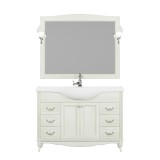 Комплект мебели ValenHouse Эллина 120 слоновая кость без пенала, фурнитура хром — 