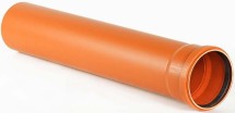 Труба канализационная Ф200-2м рыжая (Насхорн) — 