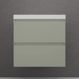 Тумба для комплекта подвесная Style Line Манхэттен 60, олива — Зеркало Style Line Лотос 120 Белый глянец ЛС-00000621