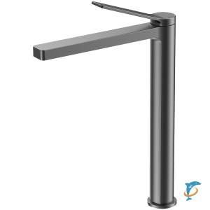Смеситель для раковины-чаши Azario VISE высокий, керамический картридж, графит (AZ-VQQ168R30AJ) (AZ-VQQ168R30AJ)