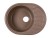 Мойка Rossinka RS58-45RW-Sand  для кухни из исскуственного камня круглая, с крылом, реверсивная, с сифоном