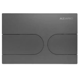 Кнопка смыва AZARIO NEW-TS механическая, двойной смыв, овальные кнопки, нержавеющая сталь 304, серый (AZ-SS-001-GG) &mdash; 