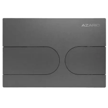 Кнопка смыва AZARIO NEW-TS механическая, двойной смыв, овальные кнопки, нержавеющая сталь 304, серый (AZ-SS-001-GG) &mdash; 