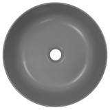 Раковина-чаша Creo Ceramique 400х400х140 накладная, круглая, керамика, серый матовый (PU4400SG) &mdash; 