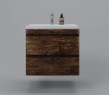 Тумба с раковиной подвесная Style Line Атлантика 70 Люкс Plus антискрейч, старое дерево — 