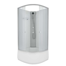 Душевая кабина Niagara Eco E90/40/MT/BK (90х90х195) высокий поддон(40см), стекло матовое &mdash; 