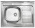 Мойка для кухни Kaiser KSS-8060L нержавеющая сталь, хром
