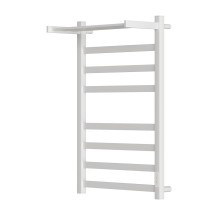 Полотенцесушитель электрический Point Меркурий PN83858PW П7 500x800 с полкой, диммер справа, белый — 