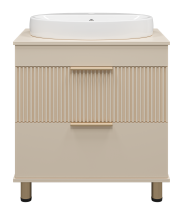 Тумба под раковину Brevita Enfida 70 напольная, бежевая — 