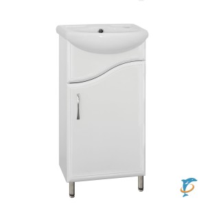 Тумба с раковиной Style Line Эко Волна 2 40 (ЛС-00000093+ЛС-00000161)