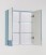 Зеркальный шкаф Style Line Ассоль 60 Люкс аквамарин