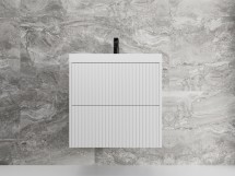 Тумба для комплекта Style Line Стокгольм 60 подвесная, белый рифленый софт — 