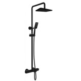 Душевая система с термостатом Kaiser Elite 01182-2 чёрный матовый &mdash; 