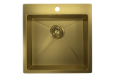 Стальная кухонная мойка Granula GR-5151 золото сатин — 