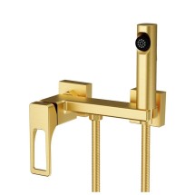 Гигиенический душ со смесителем Splenka S55.51.03, сатин золотой &mdash; 