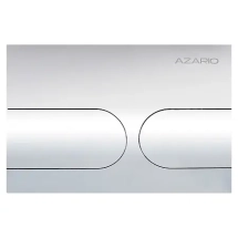 Кнопка смыва AZARIO NEW-TS механическая, двойной смыв, овальные кнопки, нержавеющая сталь 304, хром (AZ-SS-001-CH) &mdash; 