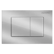 Кнопка смыва AZARIO NEW-TS механическая, двойной смыв, квадратные кнопки, нержавеющая сталь 304, серый матовый (AZ-SS-003-BR) &mdash; 