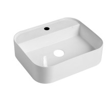 Умывальник накладной, прямоугольный, белый, Point Меркурий 51, PN43833 — 