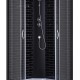 Душевая кабина Loranto 100х100х215 поддон 25 см черный кирпичный узор, серое стекло 4мм профиль черный (CS-6610-25GB 100)  (CS-6610-25GB 100)