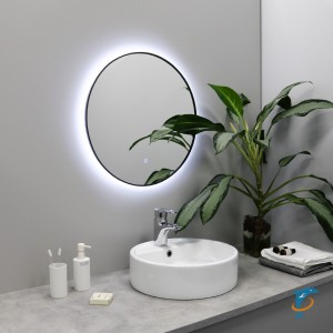Зеркало Fixsen FX-1060F с подсветкой LED, круглое 60х60см, цвет рамы графит  (FX-1060F)