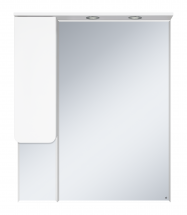 Зеркало-шкаф Misty Чегет 85 белый, левый — 