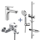 Комплект смесителей Lemark Point LM0380C, 3 в 1 — 