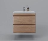 Тумба для комплекта подвесная Style Line Атлантика 70 Люкс Plus антискрейч, ясень перламутр — 