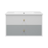 Тумба для комплекта Brevita Анастейша 100 подвесная с 2 ящиками — 