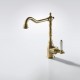 Смеситель для кухни Bravat Art с высоким поворотным изливом, бронза  (F775109U-1)