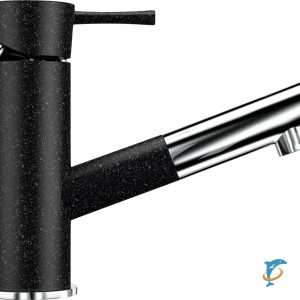 Смеситель для кухонной мойки Ulgran U-009 черный  (U-009-308)