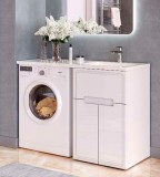 Тумба с раковиной Taliente Olejio 60 под стиральную машину правая — 