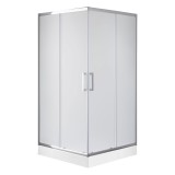 Душевое ограждение Loranto CS-311 800х800х1975 в комплекте с поддоном, матовое стекло 8мм., профиль хром (CS-311 80) &mdash; 