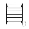Электрический полотенцесушитель Terminus Евромикс П6 500x650, (quick touch) чёрный (RAL 9005 матовый) — 
